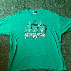 Vintage Boston Celtics Pride Big 3 T-shirt featuring KG, Pierce, & Ray Allen 2XL